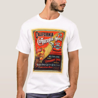 T-shirt La Californie - corne d'abondance du monde