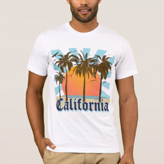 T-shirt La Californie échoue le coucher du soleil