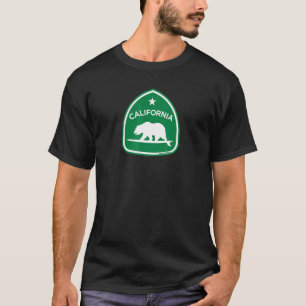 T-shirt LA CALIFORNIE PORTE SUR L'Highwa D'État Côtier SUR