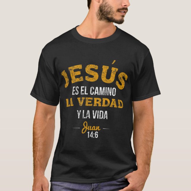 T-shirt La Camisa de Jesus en Espanol (Devant)