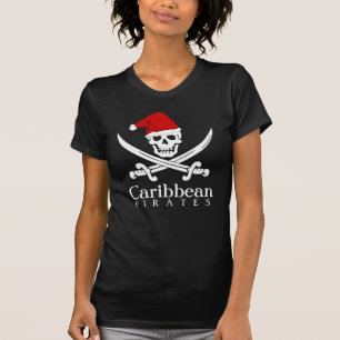 T-shirt La Caraïbe pirate la chemise d'aviron de Noël pour