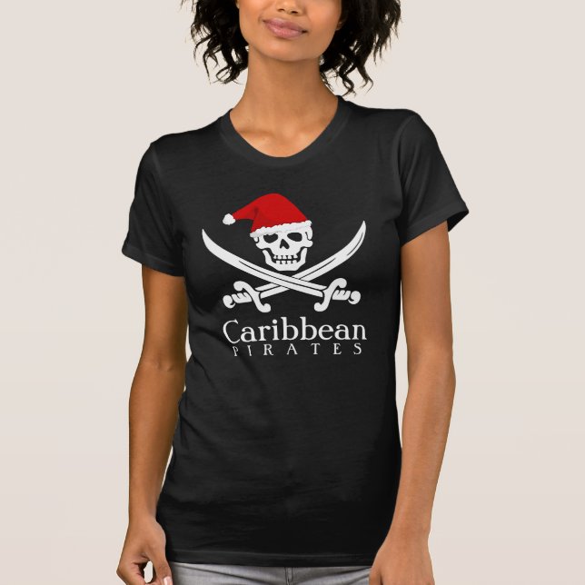 T-shirt La Caraïbe pirate la chemise d'aviron de Noël pour (Devant)