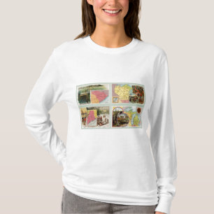 T-shirt La Caroline du Sud, le Wisconsin, Maine, Michigan