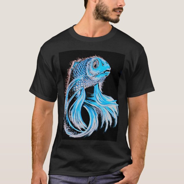 T-shirt La Carpe Bleue (Devant)