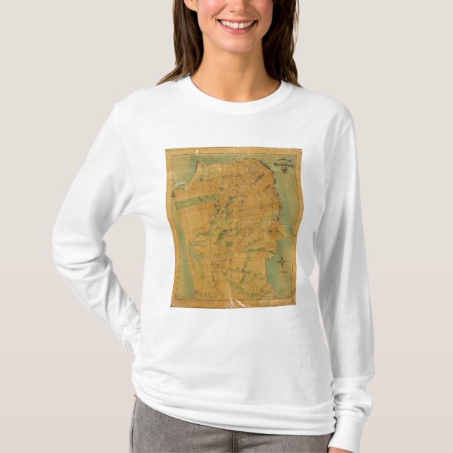 T-shirt La carte de chevalier de San Francisco (Devant)