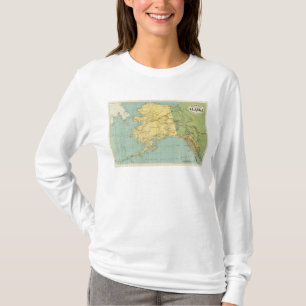 T-shirt La carte de McNally de couche-point de l'Alaska