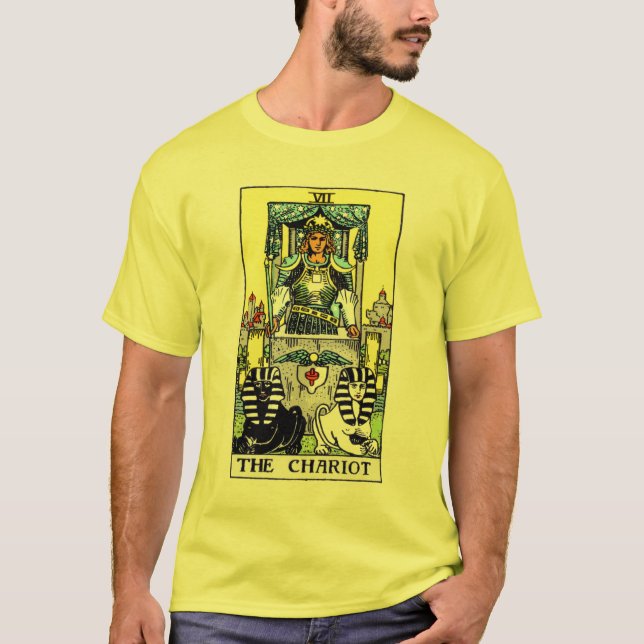 T-shirt La carte de tarot de char (Devant)