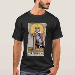 T-shirt La carte de tarot de chat de l'Empereur Chat amate