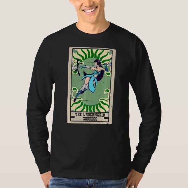 T-shirt La carte de tarot de déesse du monde souterrain Sh (Devant)