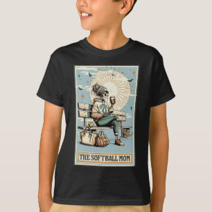 T-shirt La carte de tarot de la mère douce squelette café