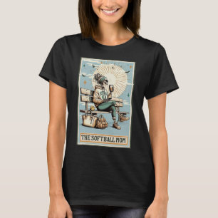 T-shirt La carte de tarot de la mère Softll squelette café