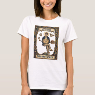 T-shirt La carte de tarot de la travailleuse à distance T-