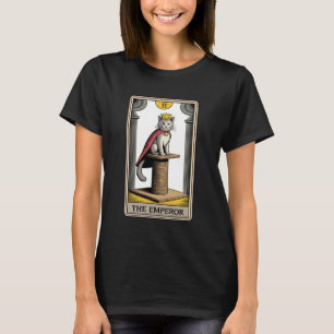 T-shirt La carte de tarot de l'Empereur Mystic Cat Griffoi