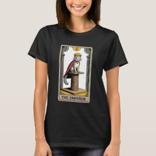T-shirt La carte de tarot de l'Empereur Mystic Cat Griffoi