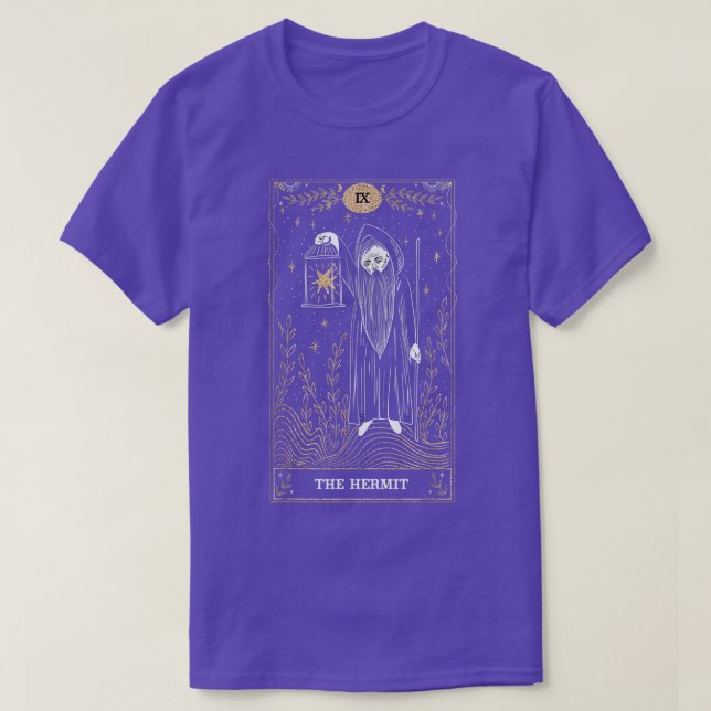 T-shirt La carte de tarot IX de l'Ermite  (Design devant)