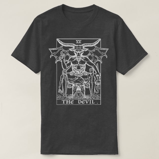 T-shirt La carte Devil Tarot  (Design devant)