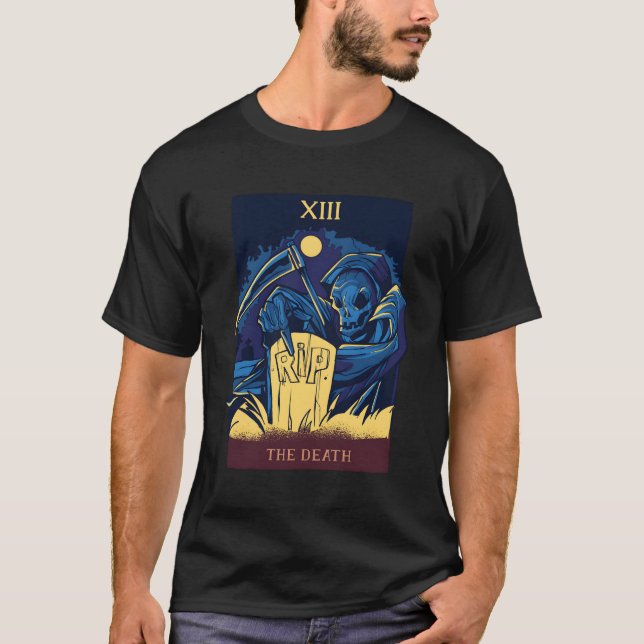 T-shirt La carte Devil Tarot Psychique Occulte Satan (Devant)