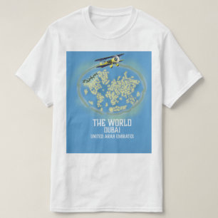 T-shirt La carte du Monde de Dubaï Émirats arabes unis
