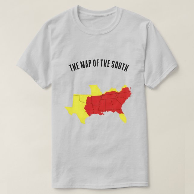 T-shirt La carte du Sud (Design devant)