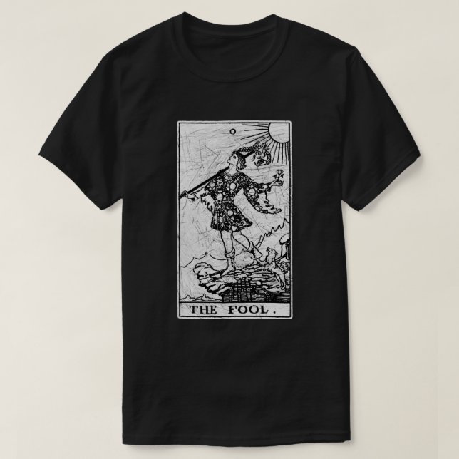 T-shirt La carte Fool Tarot - Major Arcana - fortune telli (Design devant)