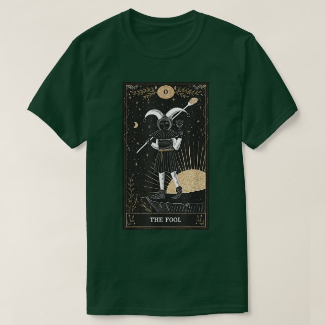 T-shirt La carte fou Tarot  (Design devant)