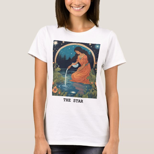 T-SHIRT LA CARTE STAR - TAROT (Devant)