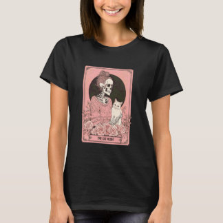 T-shirt La carte tarot de la dame aux chats Femmes Squelet