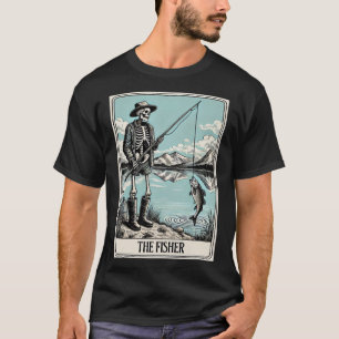 T-shirt La Carte Tarot Squelette Fisher Pour Les Amateurs