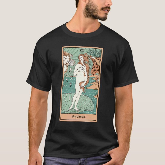 T-shirt La Carte Vénus Tarot Naissance De Vénus Graphic (Devant)