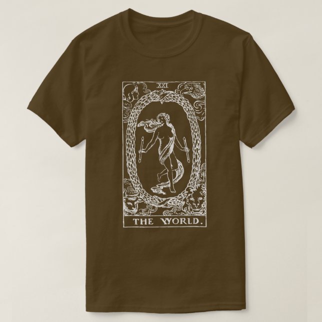 T-shirt La carte World Tarot  (Design devant)