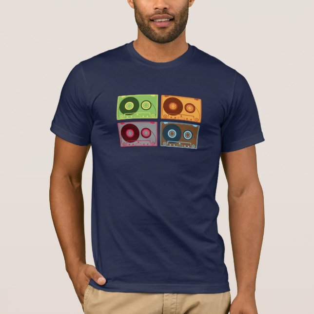 T-shirt La cassette colore la chemise (Devant)