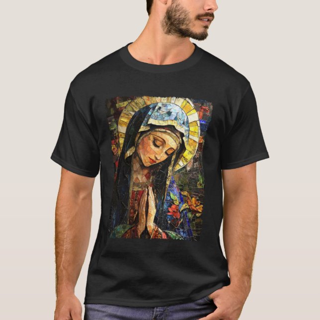 T-shirt La catholique Vierge Marie (Devant)