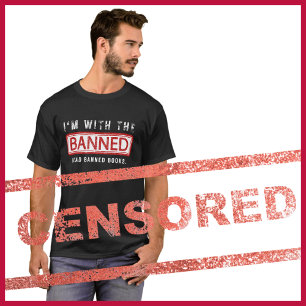 T-shirt La censure des livres interdits, je suis avec l'in