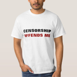T-shirt La censure m'offense chemise