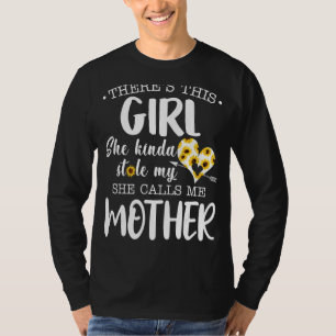 T-shirt Là, Cette Fille Qui A Volé Mon Coeur De Fleurs Qu'