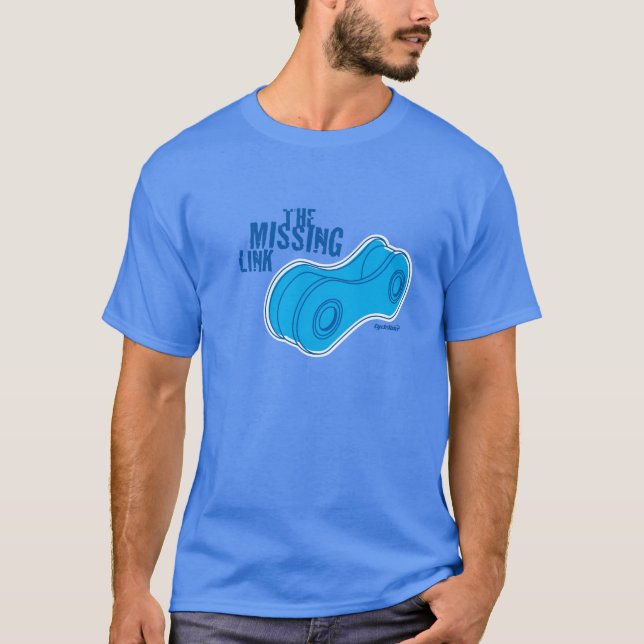 T-shirt La chaîne de bicyclette de chaînon manquant (Devant)