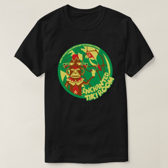 T-shirt La chambre Tiki enchantée (verte1 (Design devant)