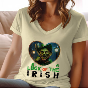 T-shirt La chance des Irlandais - Bal Shamrock chatoyant