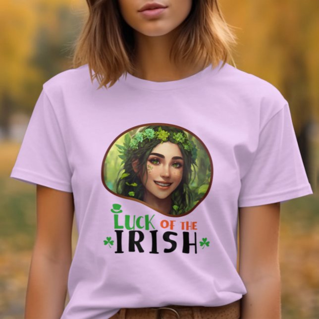 T-shirt La chance des Irlandais - Shamrock chatoyant (Créateur téléchargé)
