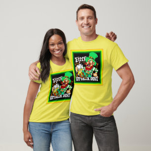 T-shirt La chance du Jour de la Saint Patrick irlandais. C