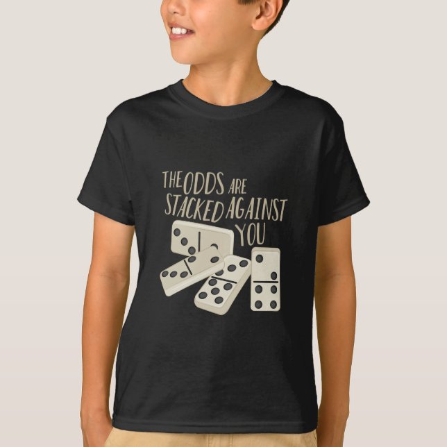 T-shirt La chance est empilée (Devant)