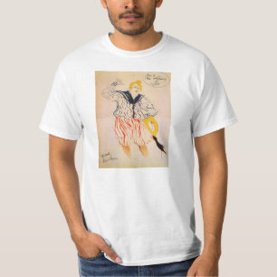 T-shirt La chanson de marins par Toulouse-Lautrec