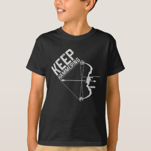 T-shirt La chasse au tir à l'arc Garder le marteau Dons a
