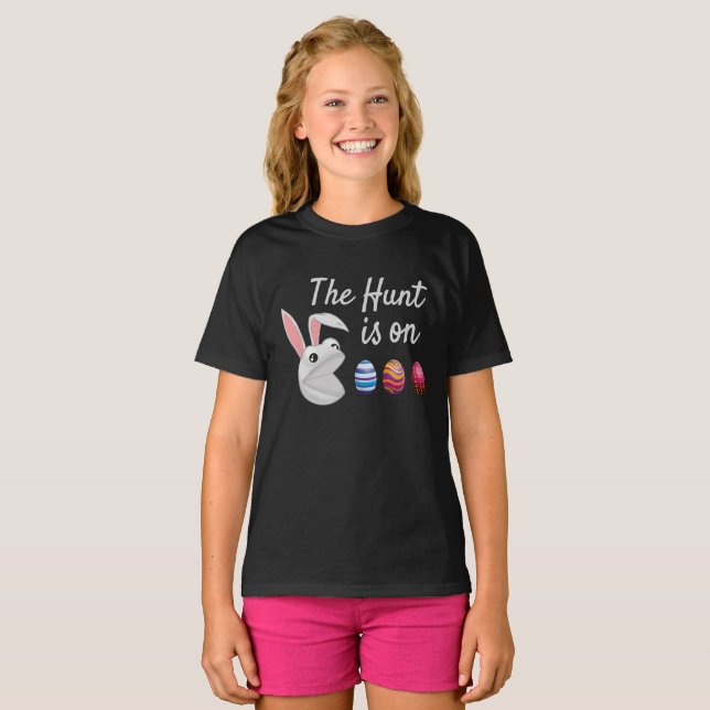 T-shirt La chasse aux œufs de Pâques est ouverte (Devant entier)
