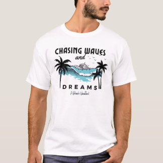 T-shirt La chasse aux vagues et aux rêves