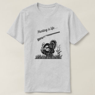 T-shirt La chasse, c'est la nature, la Turquie et le tir à
