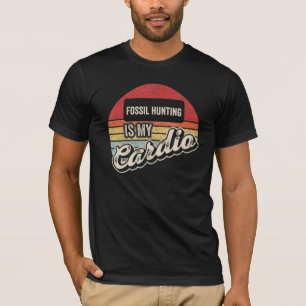 T-shirt La Chasse Fossile Est Mon Cardio Vintage Retro
