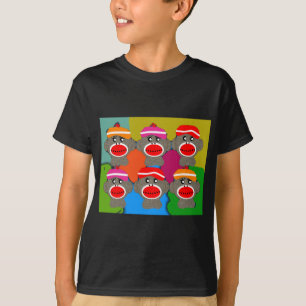 T-shirt La chaussette Monkeys l'art de bruit--Cadeaux