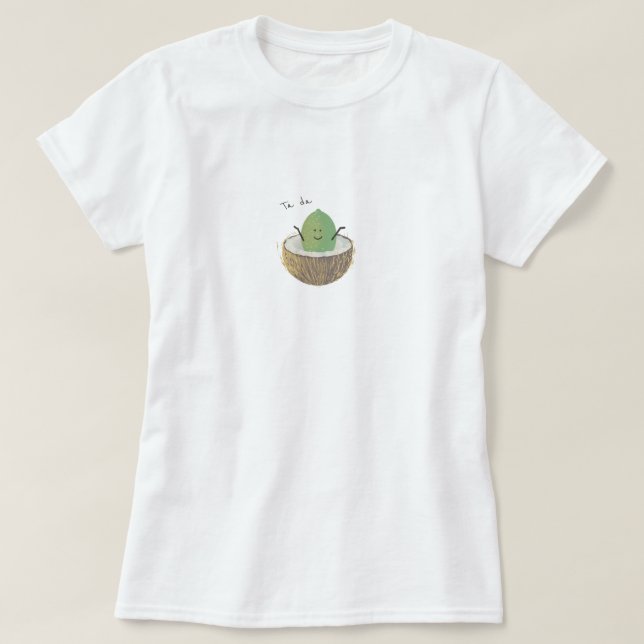 T-shirt La chaux dans la noix de coco (Design devant)