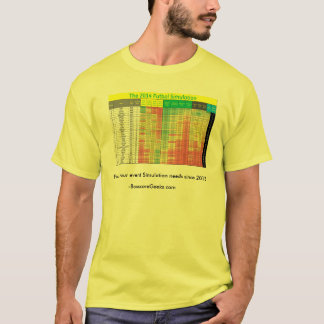 T-shirt La chemise 2014 de simulation de football